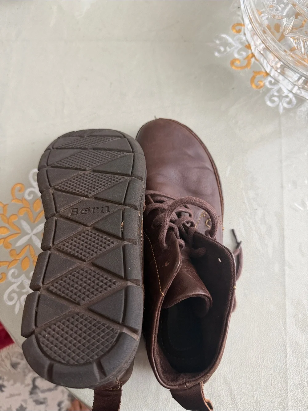 Born Men's Dark Brown Leather Chukka Boots